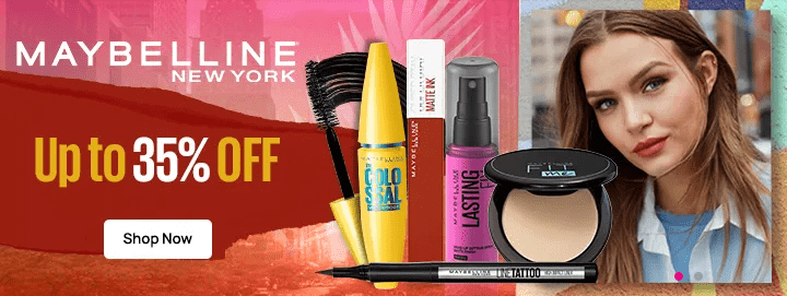 Get Upto 35% Off On Maybelline Summer Makeup Products