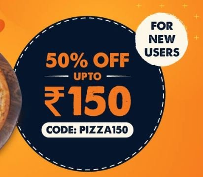 Get 50% off upto Rs 150 for first time user at mojo
