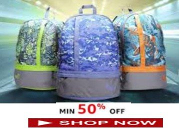 Gear Backpacks Min 70% off from Rs. 198