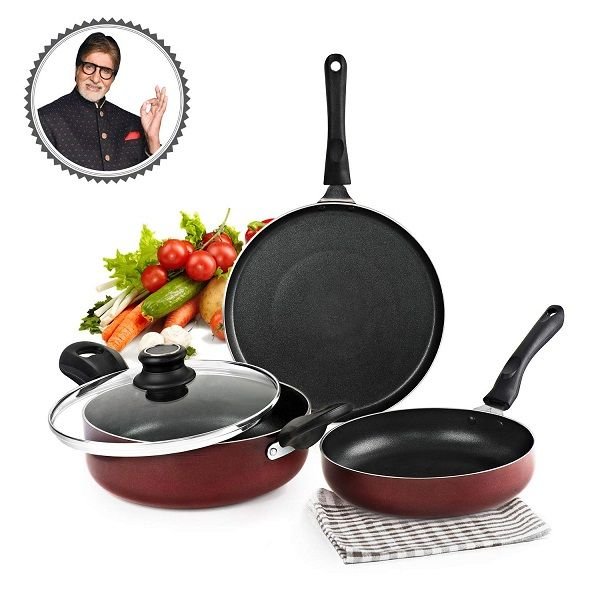 Cello Prima Non-Stick Aluminium Cookware Set