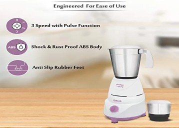 Inalsa Fusion 550-Watt Mixer Grinder with 2 Jar Rs.1260