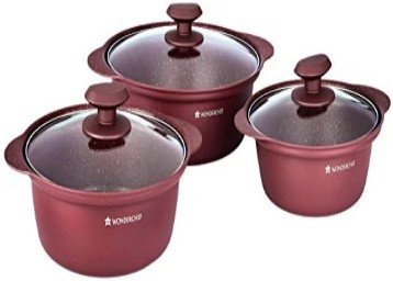 Wonderchef Aluminium Induction Casserole Set of 6 Rs. 2699