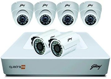 Godrej Security 4 Dome 2 Bullet Cameras Rs. 11799