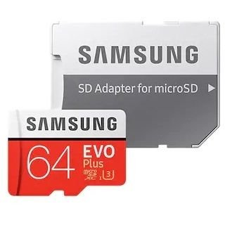 Samsung 64 GB Class 10 Evo+ Micro SD Memory Card