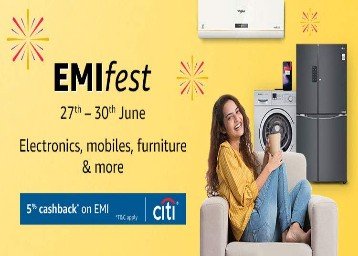 Amazon EMI Fest with CITIBank Credit Cards