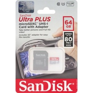 SanDisk 64GB Memory Card With Adapter