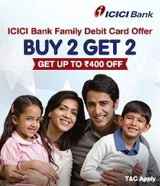 ICICI Bank Family Debit Card Offer on Movie Tickets