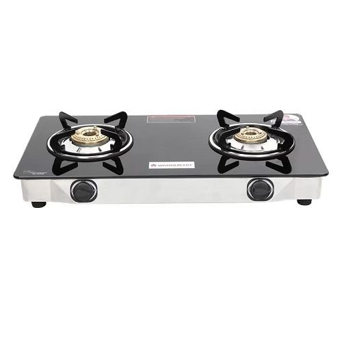 Wonderchef Ruby 2 Burner Glass Manual Gas Stove & Flat 66% Off