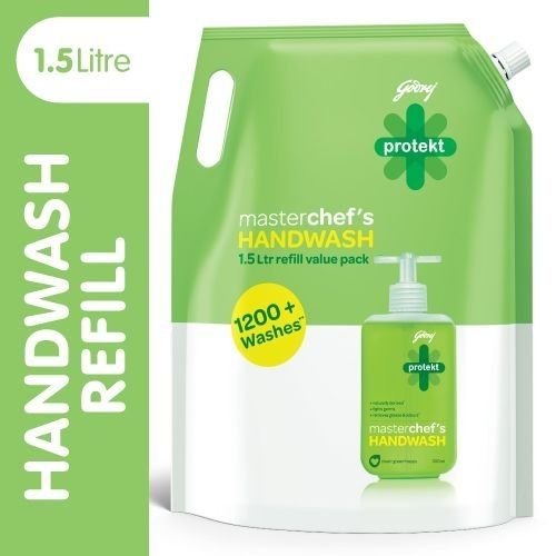 Best Deal: Godrej Protekt Handwash Refill - Masterchefs, 1.5 L