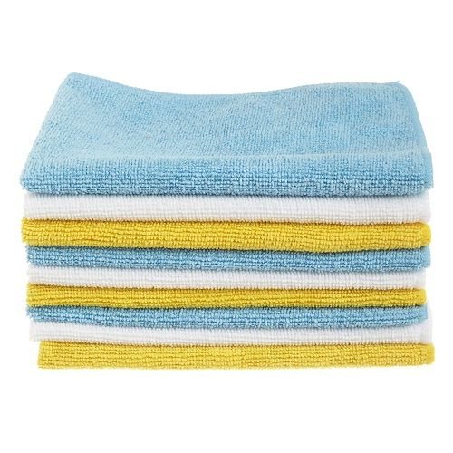 AmazonBasics Microfiber Cleaning Cloth (222 GSM, Pack of 12) & Flat 50% Off