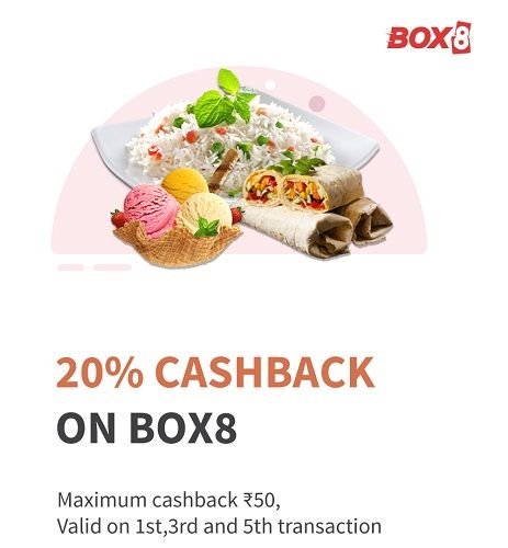 Get 20% Cashback Upto Rs.50 on Box8 Via Freecharge