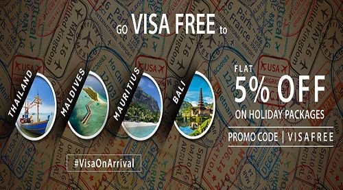 Akbartravels Go VisaFree: Flat 5% off on Holiday Packages