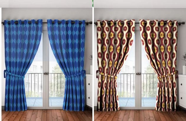 Hourly Sale: Bombay Dying Curtains 9ft From Rs. 649