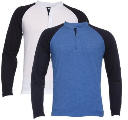 TSX Raglan Sleeves T-Shirt-Pack of 2 @ 76% Off