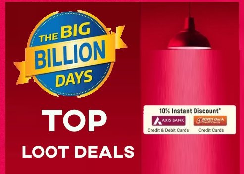 [Live Now] Flipkart Top Loot Deals : Upto 85% off + Extra 10% off