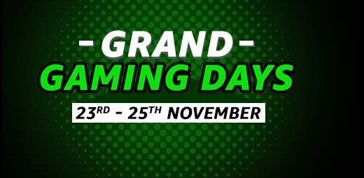 Grand Gaming Days : Upto 50% off + Extra 10% Off on Laptop