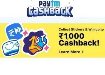 Recharge Now : Earn 3 Stickers & Win Up To Rs. 1000 Cashback