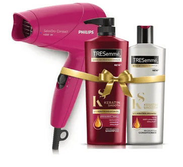 TRESemme Keratin + Philips hair dyer upto 40% off